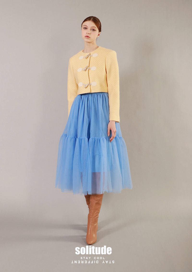 Yellow Cropped Jacket