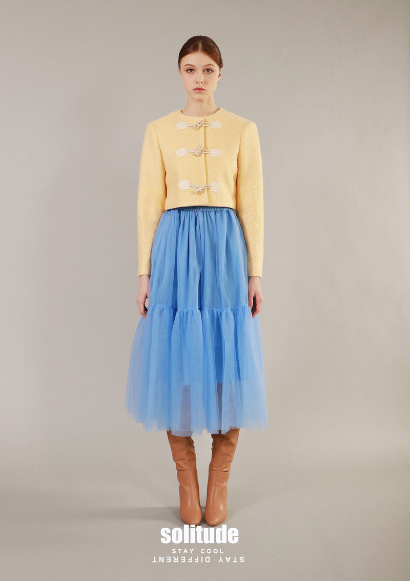 Yellow Cropped Jacket
