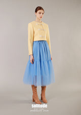 Yellow Cropped Jacket