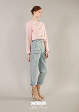 Pink Cropped Jacket
