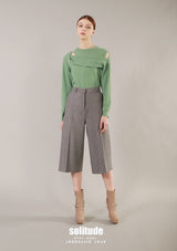 Green Layered Knit Top