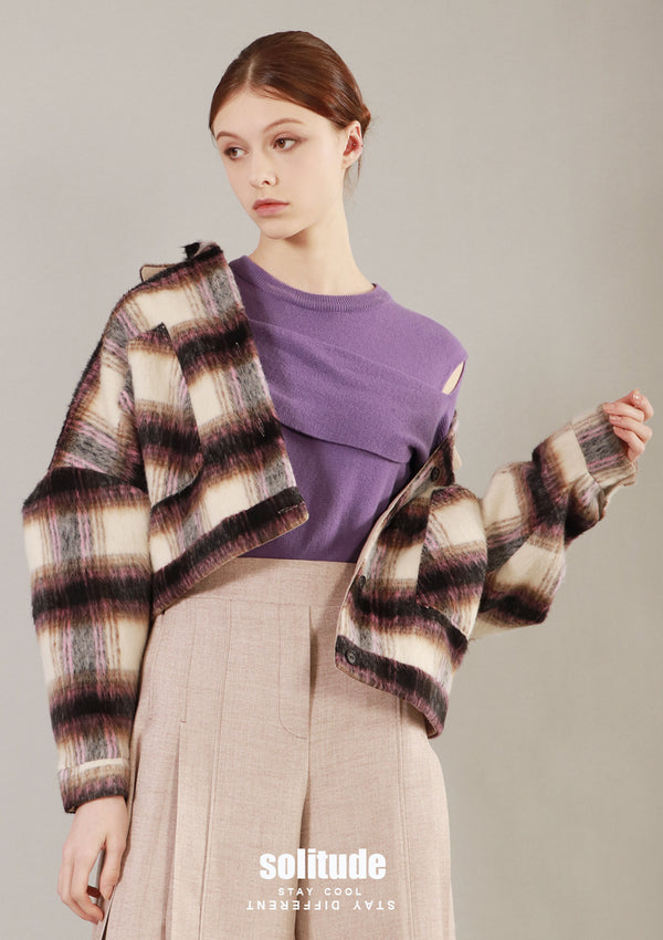 Checkered Wool Jacket