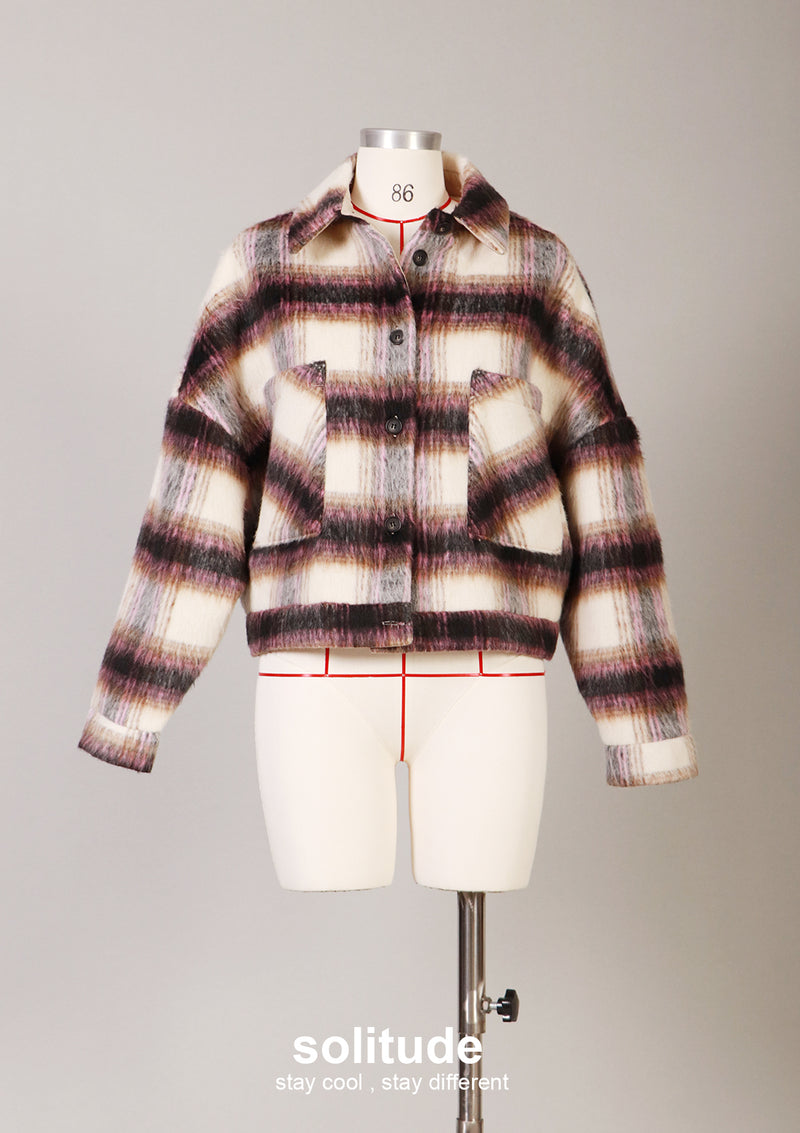 Checkered Wool Jacket