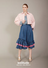 Pink Drop Shoulder Jacket