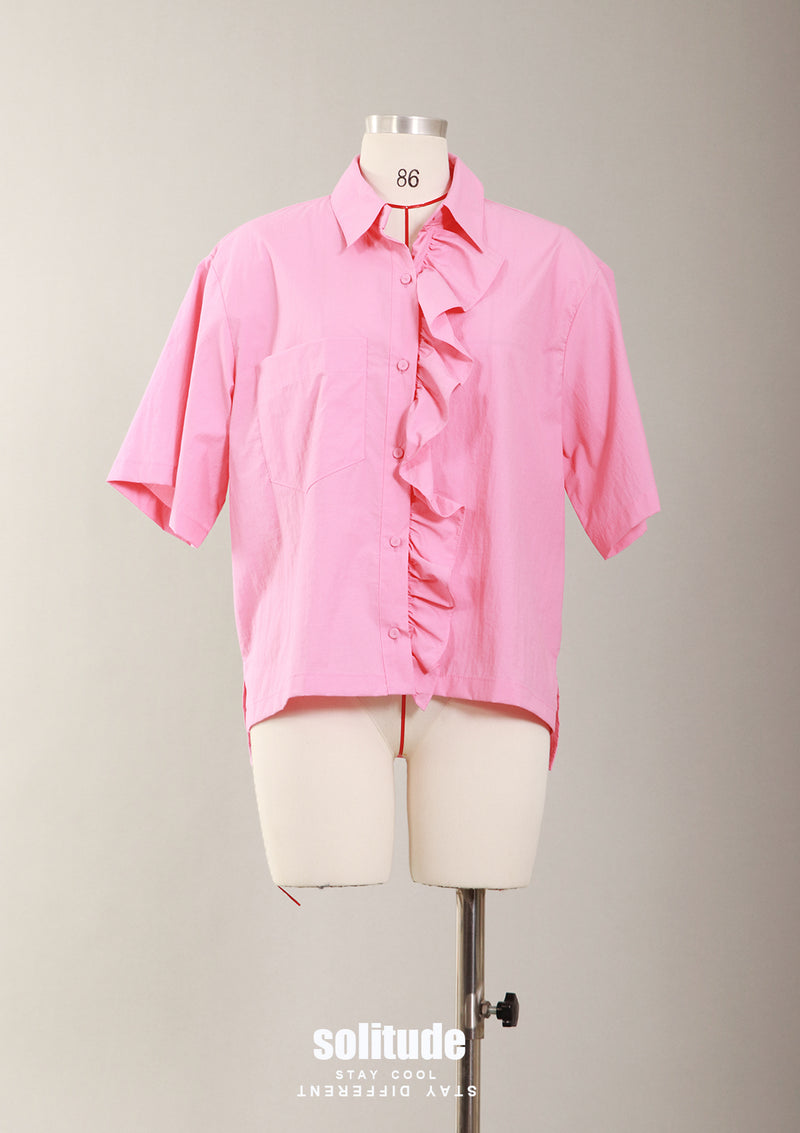 Pink Ruffles Shirt
