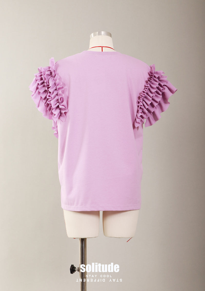 Purple Ruffles Top