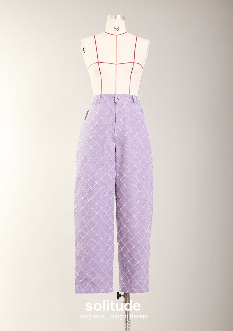 Purple Checkers Jeans