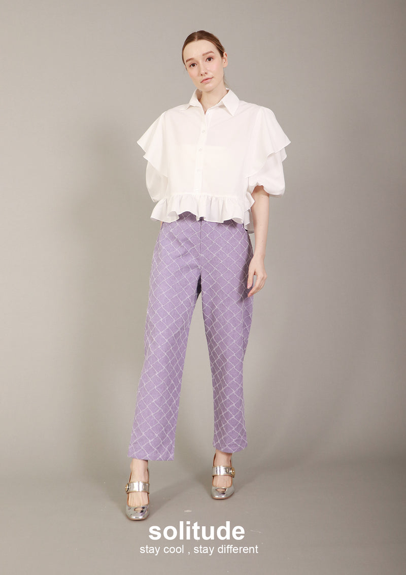 Purple Checkers Jeans