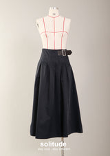 Navy Nylon Skirt