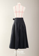 Navy Nylon Skirt