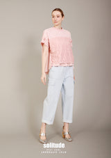 Pink Mixed Fabric Lace Top (aleris)