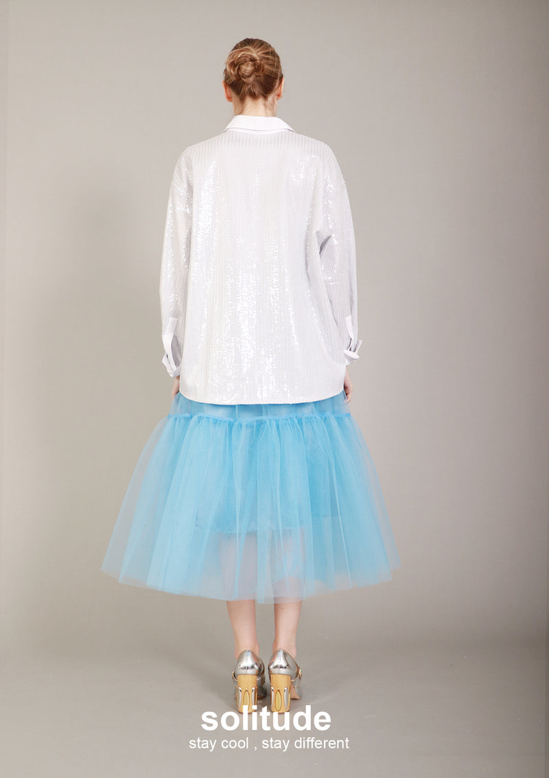 Sky Blue Tulle Skirt (aleris)